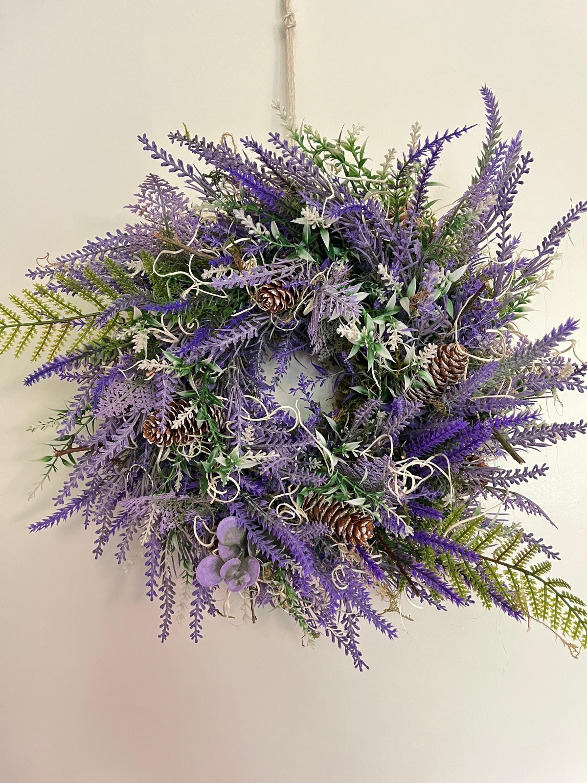 Herfst krans Lavender