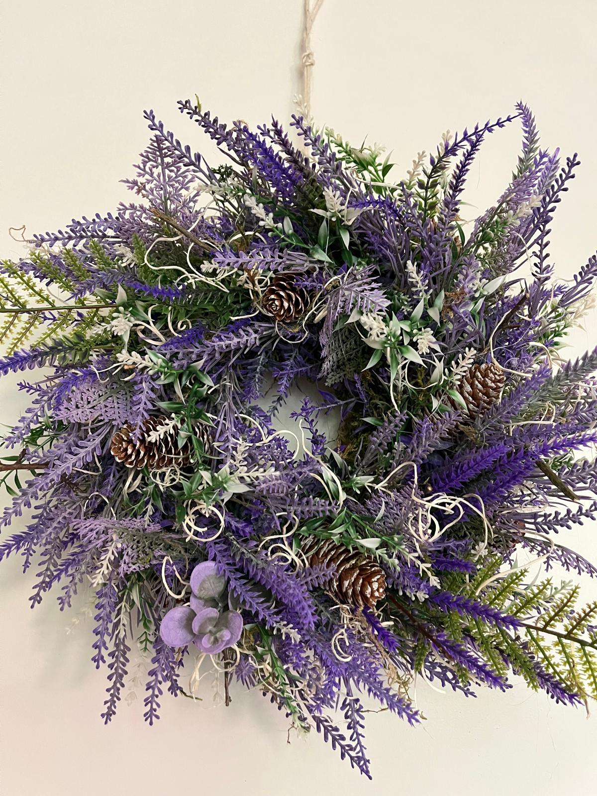 Herfst krans Lavender