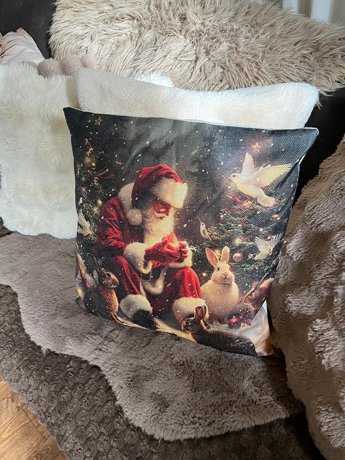 Kerstkussen Santa's Cozy Corner