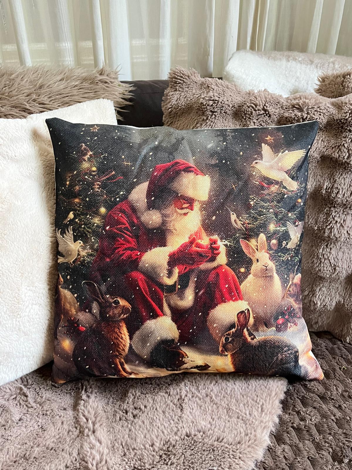 Kerstkussen Santa's Cozy Corner