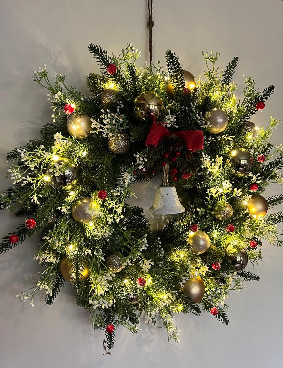 Kerstkrans Golden Star