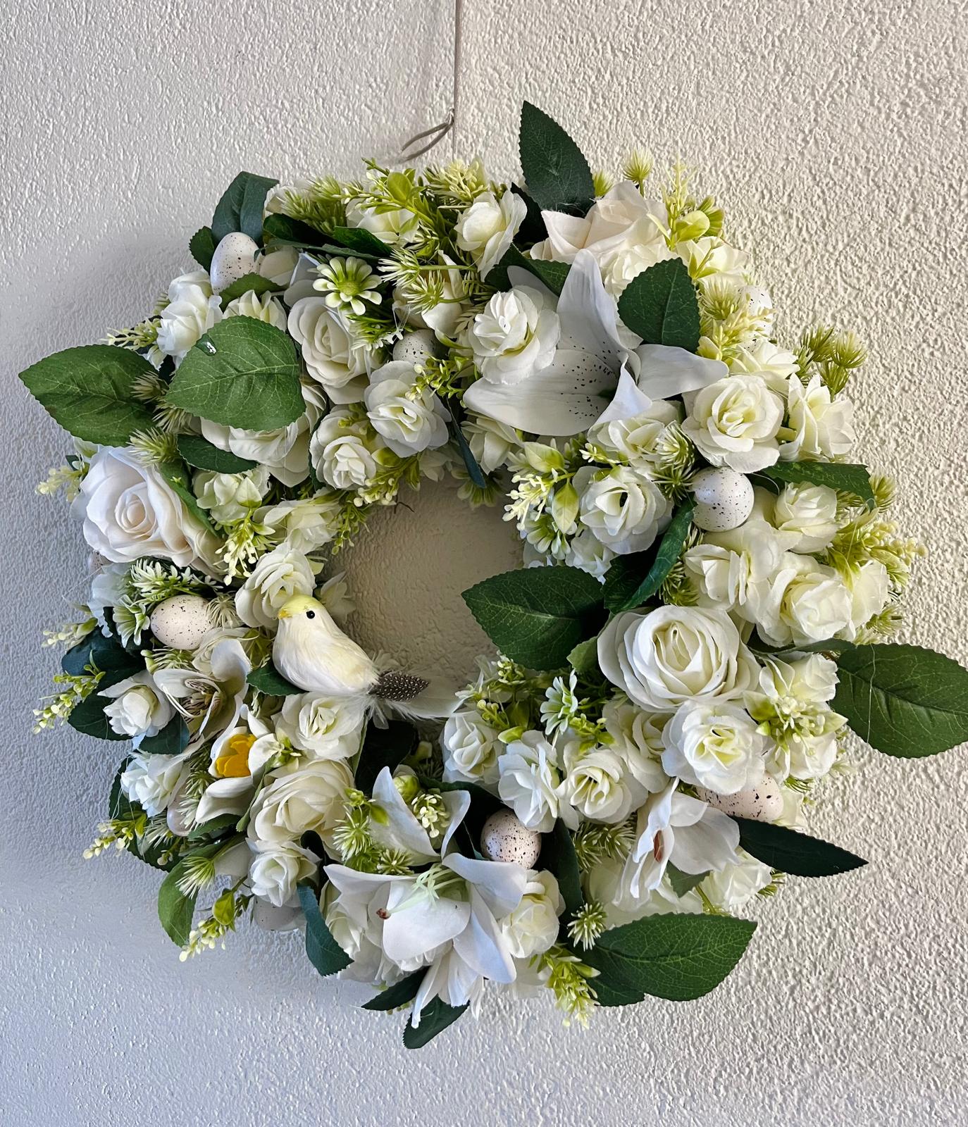 Lentekrans Yvory & Bloom