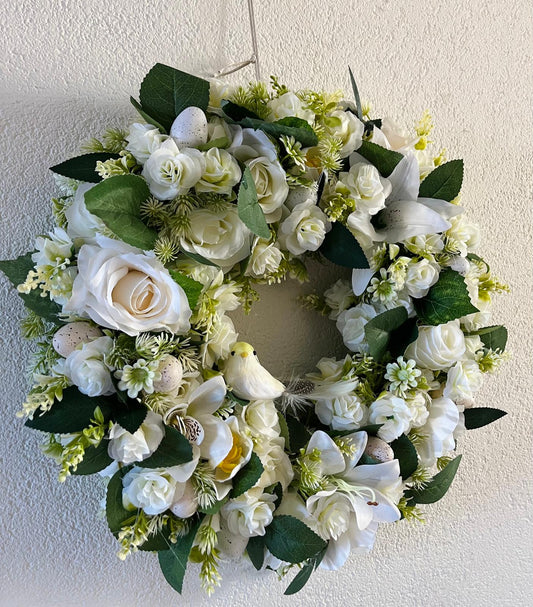 Lentekrans Yvory & Bloom