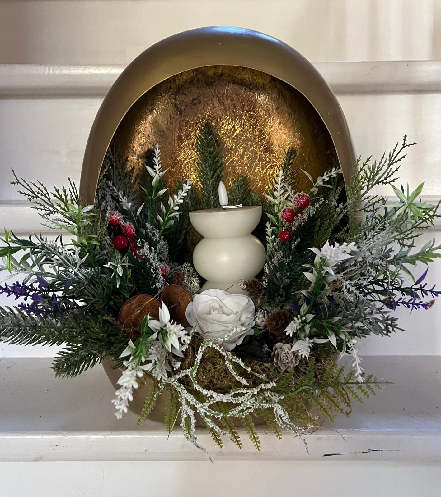 Kerststuk Golden Star
