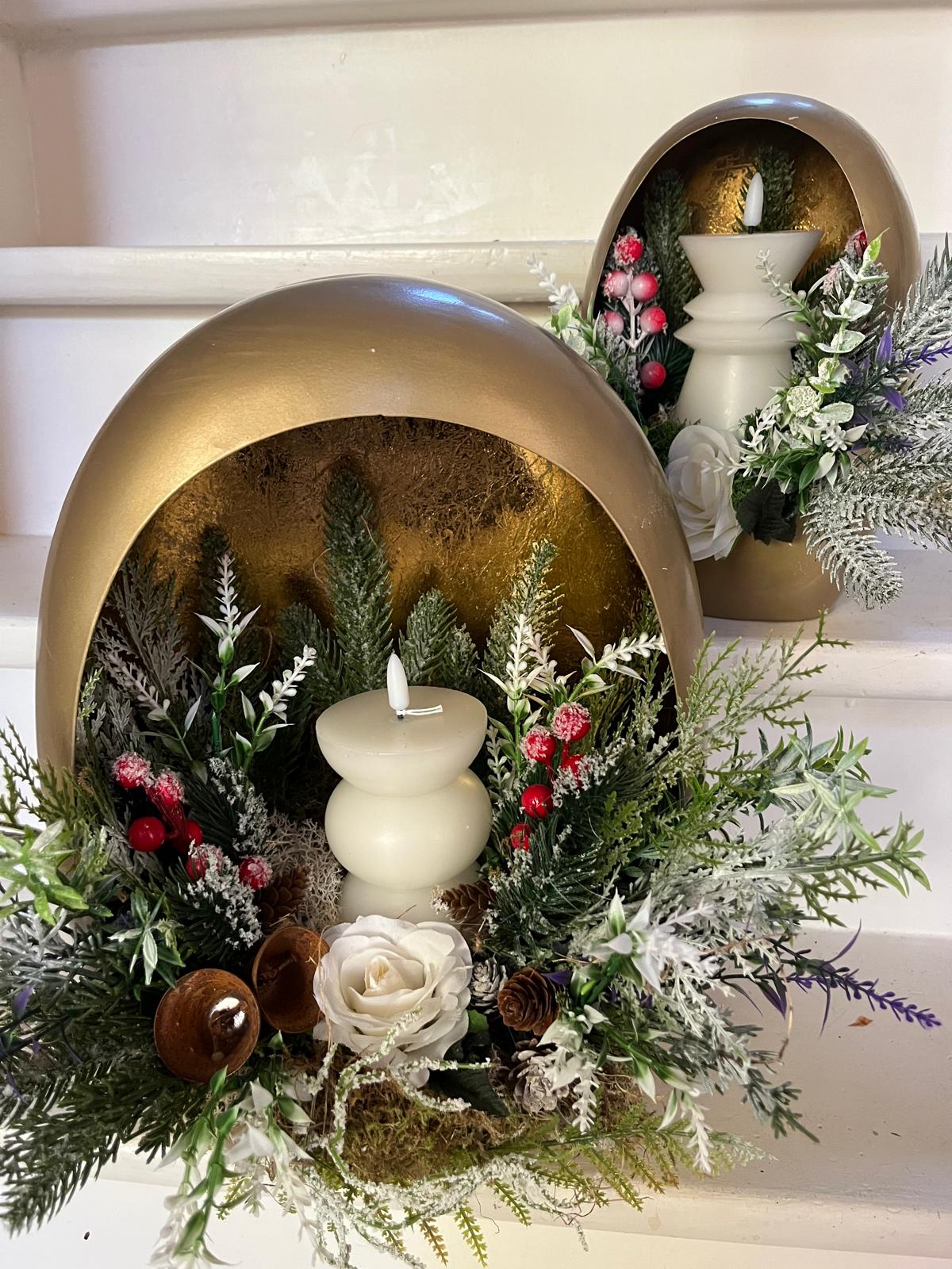 Kerststuk Golden Star