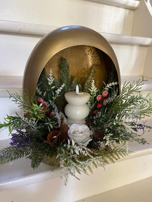 Kerststuk Golden Star