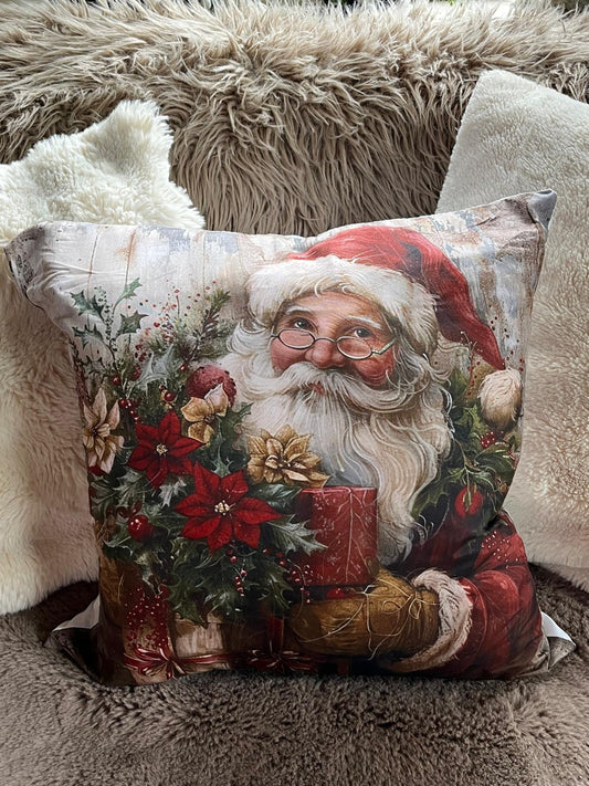 Kerstkussen Santa Claus