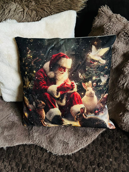 Kerstkussen Santa's Cozy Corner
