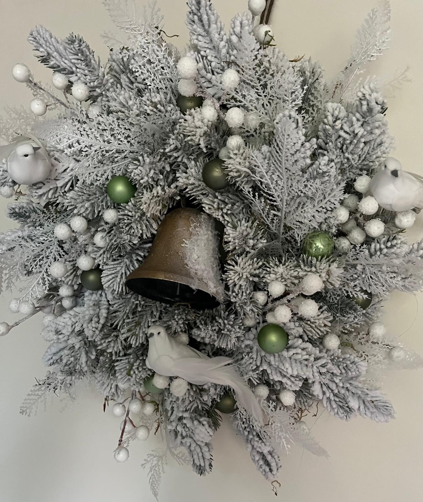 Kerstkrans Snowberry Charm Xl