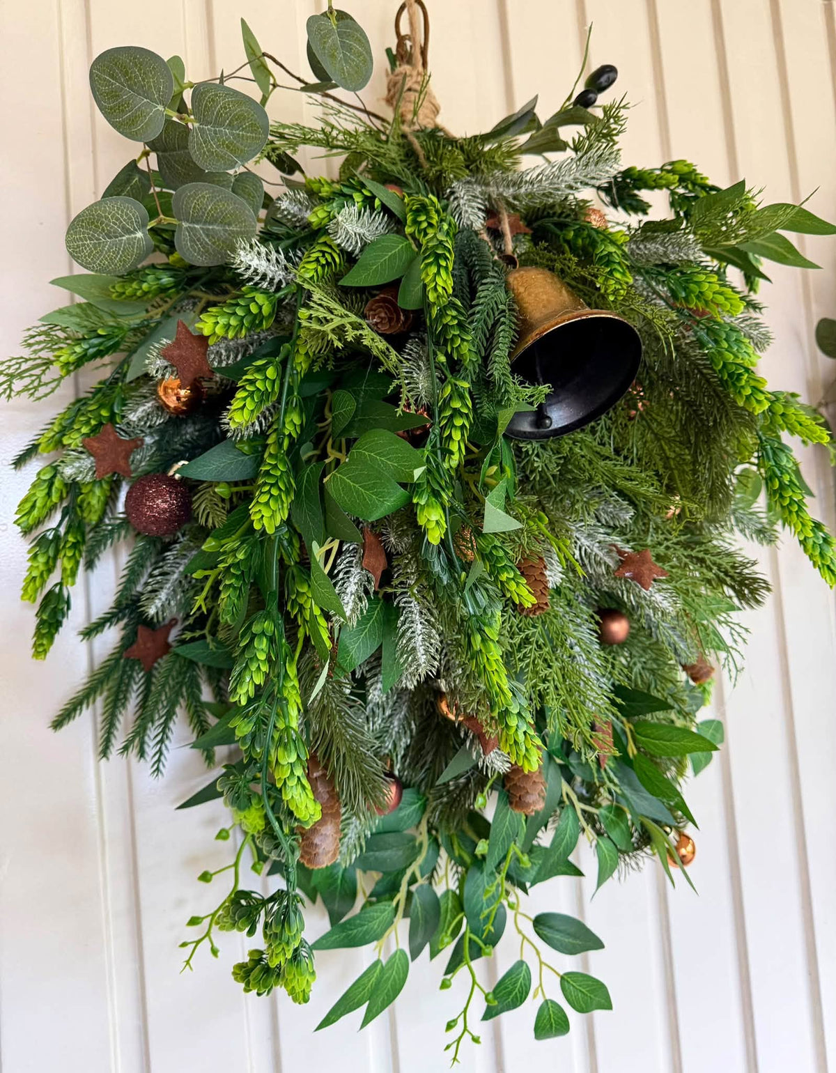 Kersttoef Golden Winter Bell xxl